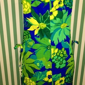 Custom sewn floral Barkwood dress